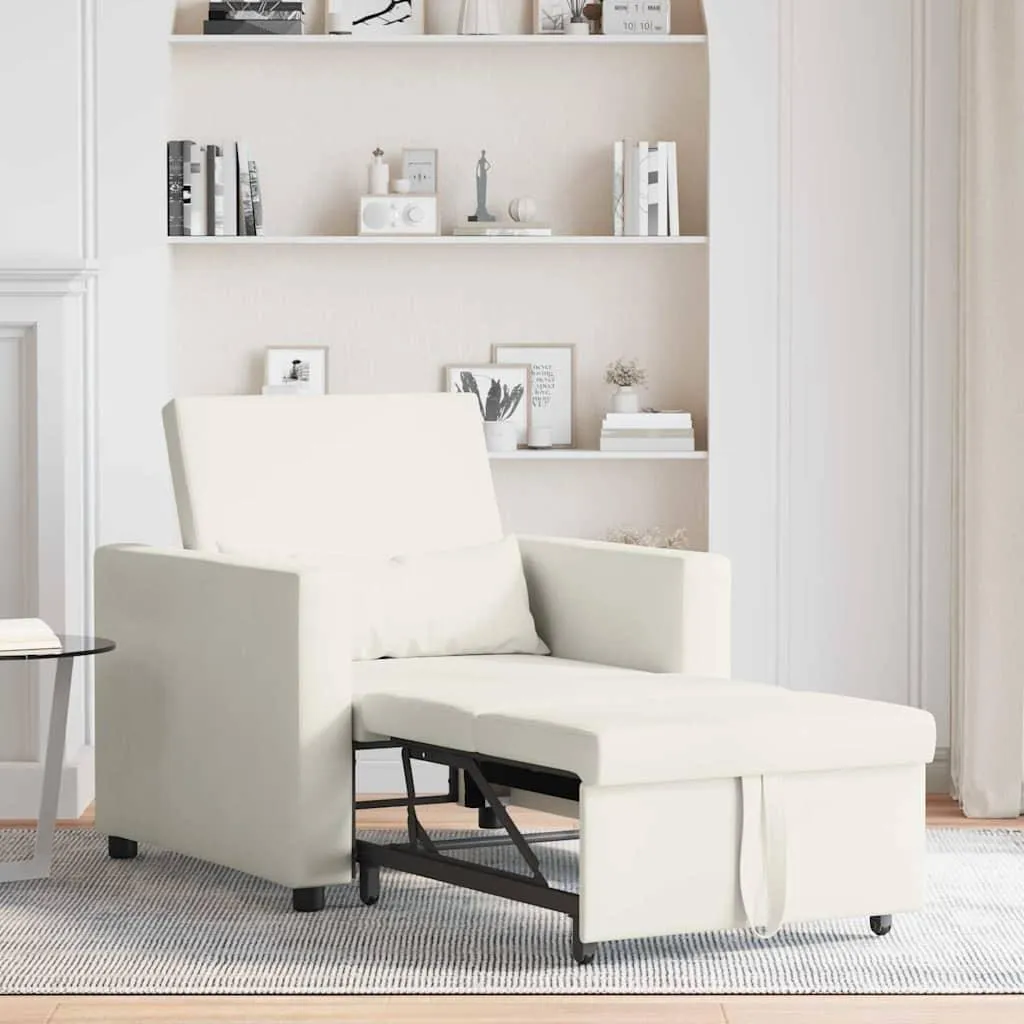 Canapé-lit d'appoint compact 90 cm en velours pour optimiser l'espace - 3