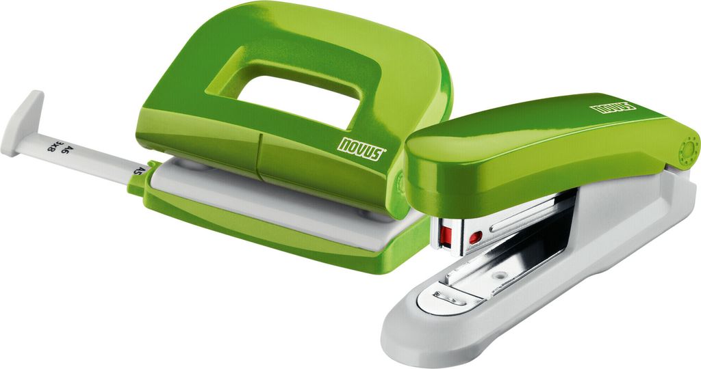 novus Locher und Heftgeräte Set E210/E15 grün