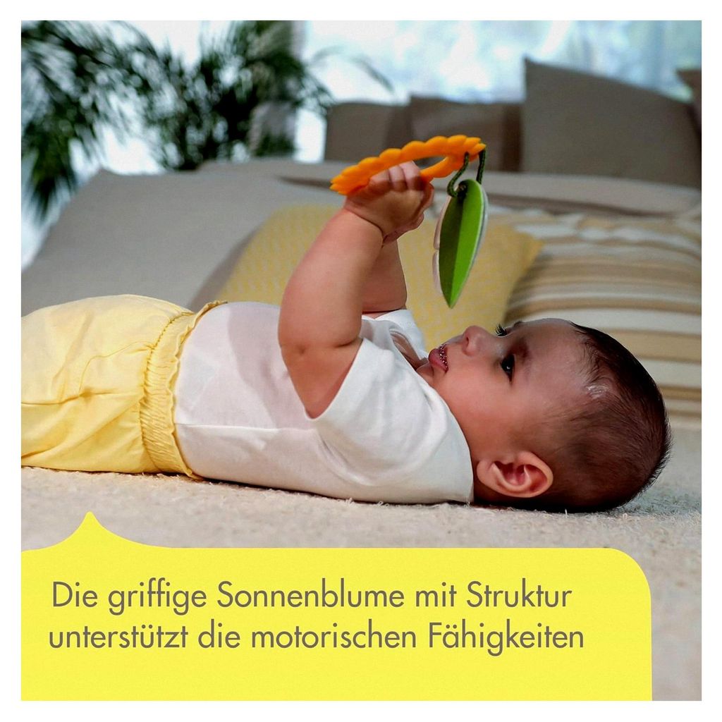 Geschenkset Meadow Days, Geschenkset mit Entwicklungsspielzeug für Babys, ausgewählte Spielzeuge für unterwegs, ab 0 Monaten