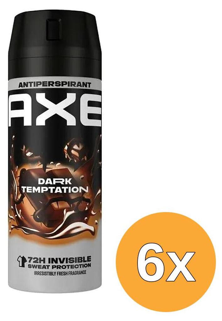 6x Axe Dark Temptation Antitranspirant-Spray 150 ml