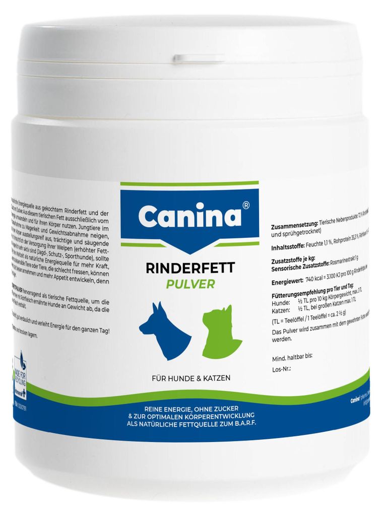 Canina Pharma Rinderfettpulver 250g - Hochwertiges Produktbild 