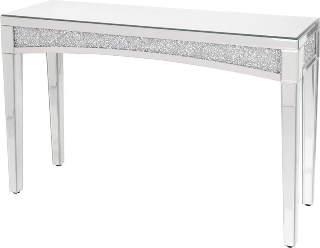 WISFOR Table console miroir, Table console argent verre Image du produit 