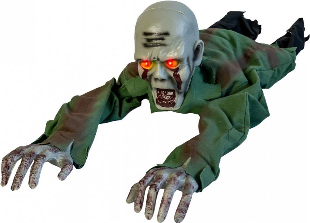 Krabbelnder Halloween Zombie als Animatronic Deko