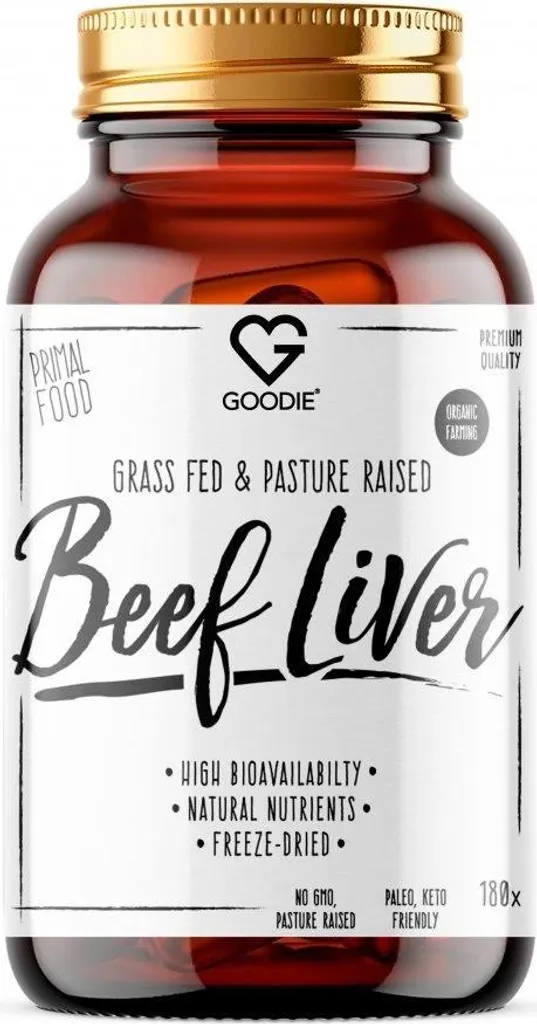Multivitamines naturelles au foie de bœuf Bio - 180 gélules vitalité