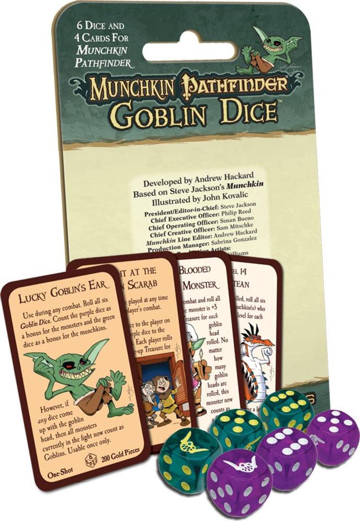 Munchkin Pathfinder Goblin Dice - Würfel - ENG Edition Produktbild 