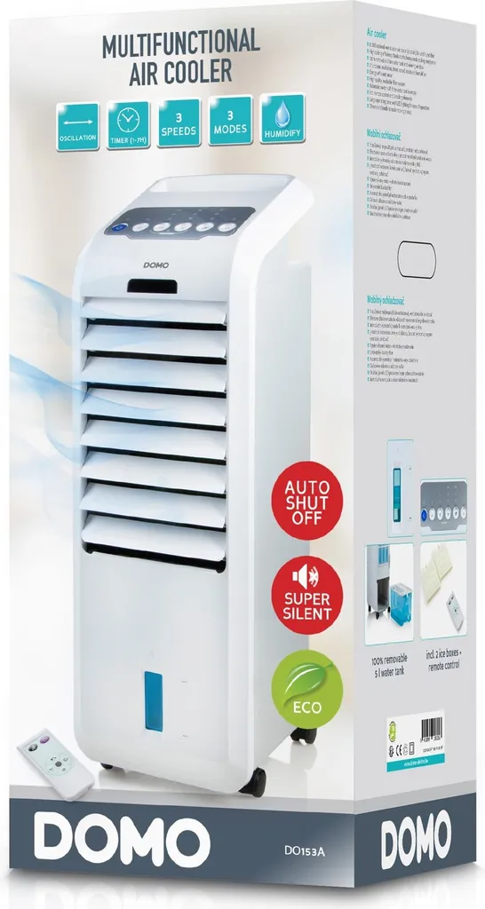 Climatiseur portable Domo DO153A 55W avec télécommande infrarouge - 16