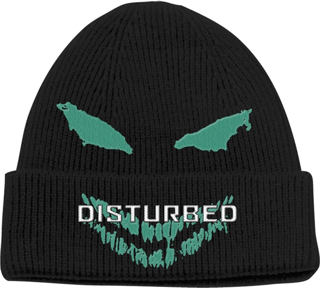 Disturbed - "Green Face" Mütze für Herren/Damen Uni RO6355 (Einheitsgröße) (Schwarz)