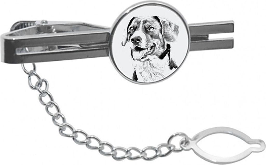 Appenzeller Sennenhund, Appenzellerhund - Krawattenklammer mit Hund, personalisierter Krawattenclip, einzigartiges Geschenk für Männer von der Ma...