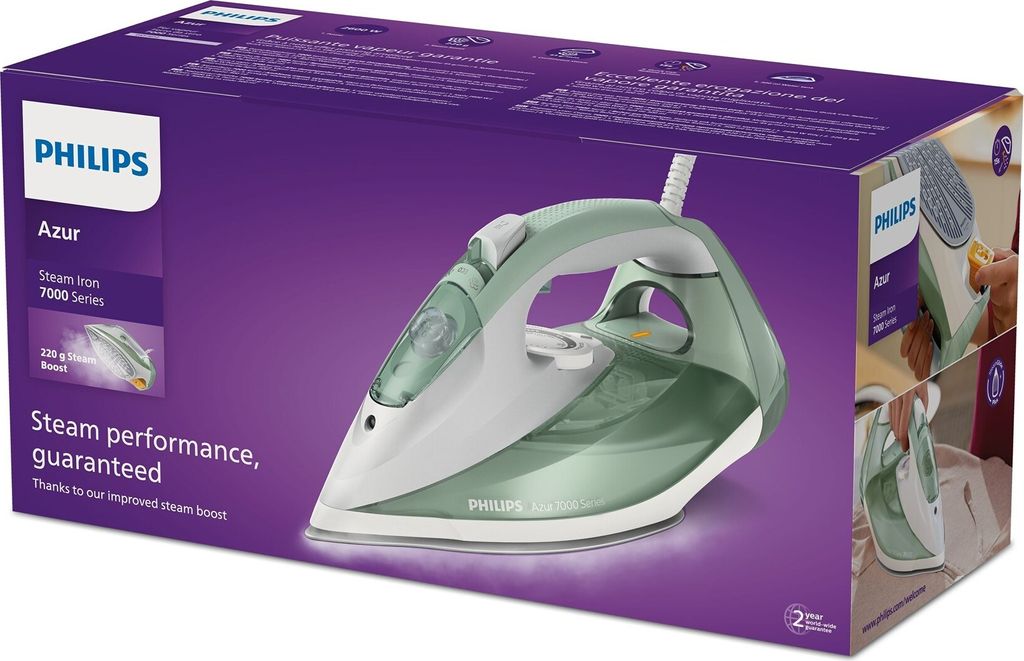 Philips 7000 Serie DST7012/70 Dampfbügeleisen SteamGlide Produktbild 2