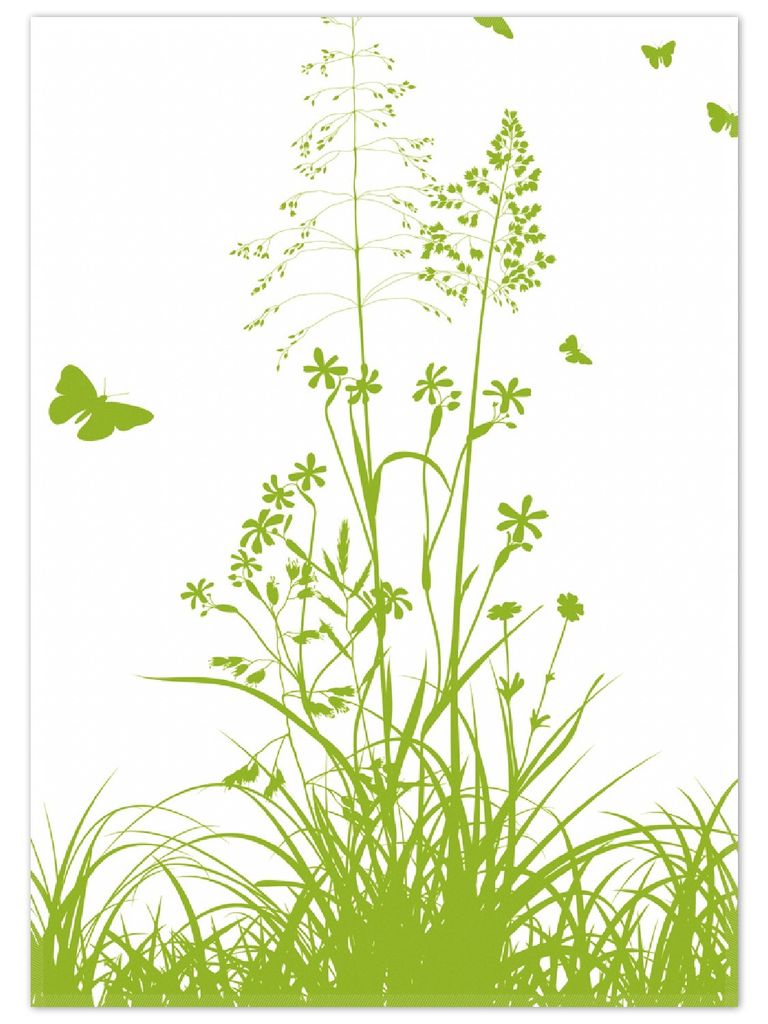 Wallario Premium Teppich, Größe 50 x 70 cm, Grüne Sommerwiese