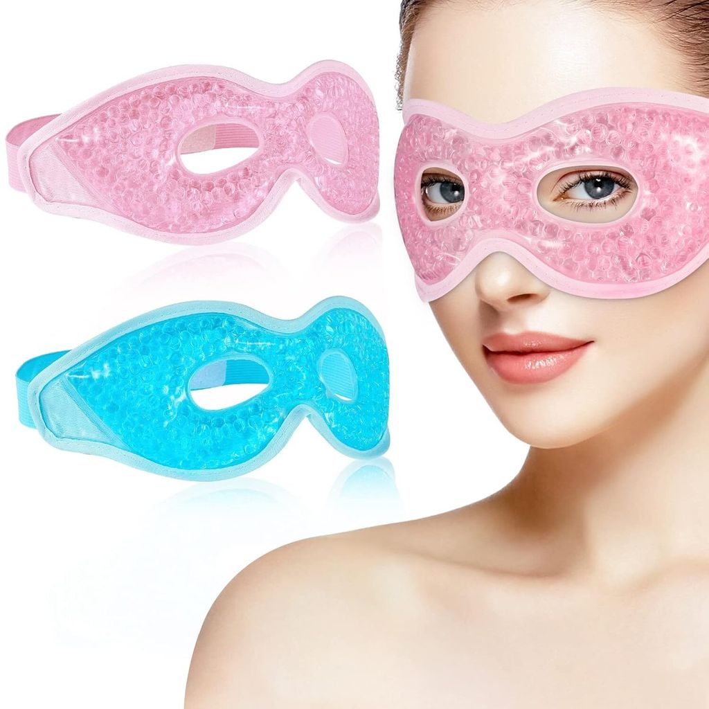 2 Stück Augenmaske Kühlend, Gel Kühlmaske Warm Augen Produktbild 