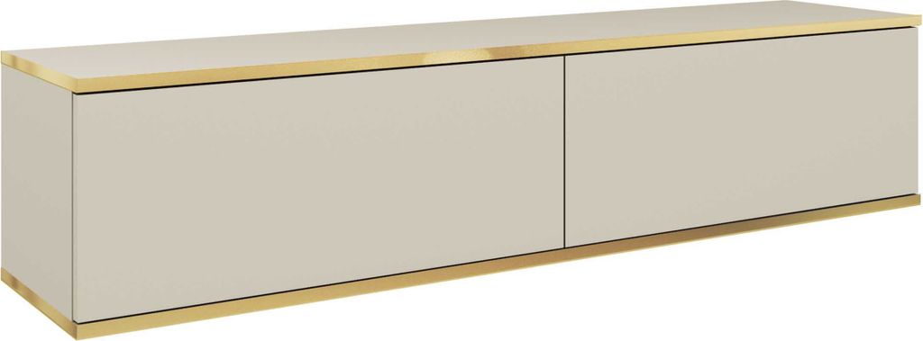 Selsey Mucalma - TV-Element hängend, Beige / Gold, 135 cm
