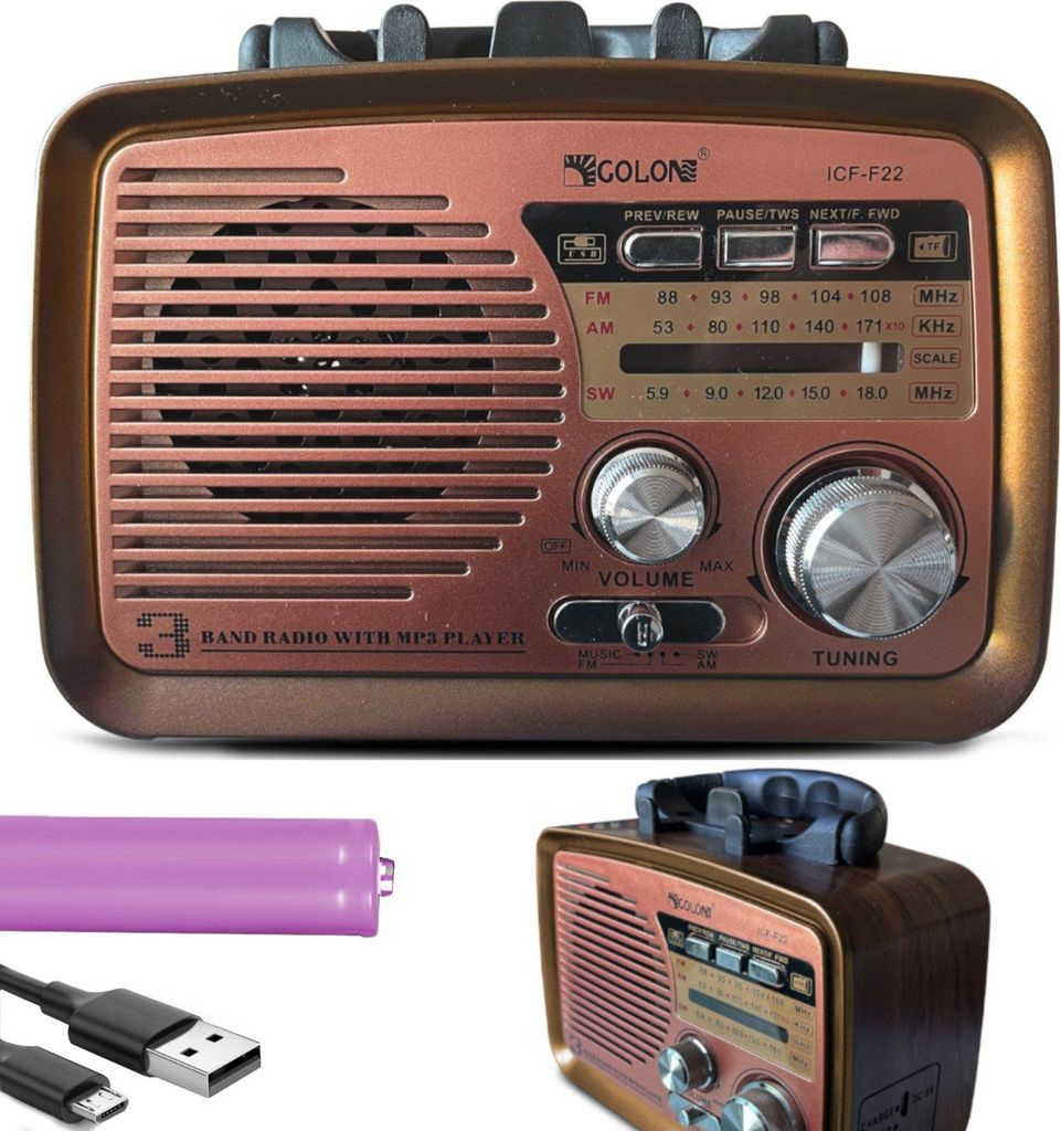 Radio Kuchenne Fm Am Budowalne Przenośne Na Baterie Zdjęcie produktu 