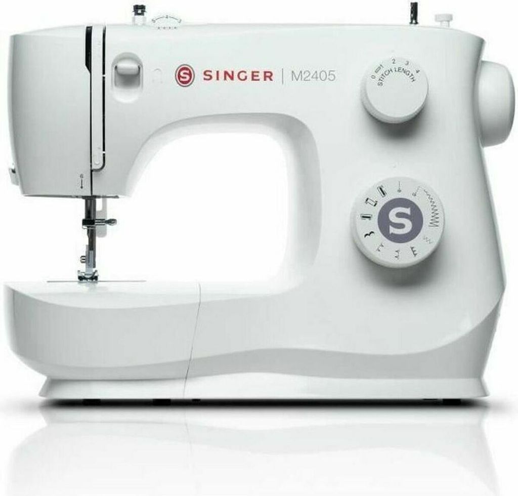 SINGER M2405, Weiß, Halbautomatische Nähmaschine, Nähen, 4 Produktbild 