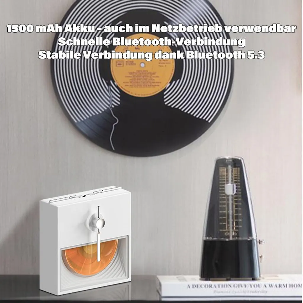 ZELURXX Enceinte Bluetooth Blanche - Double Haut-parleur 5W Son à 360° - 5