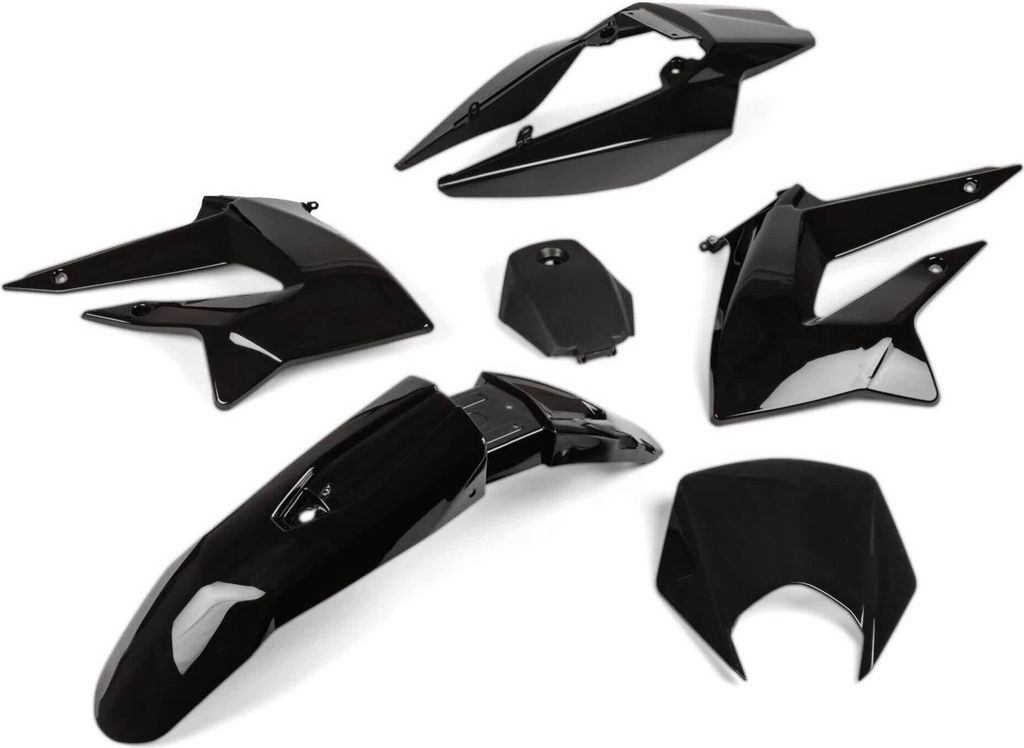 Str8 Verkleidungskit 6 Teile Schwarz für Derbi DRD X-Treme Produktbild 