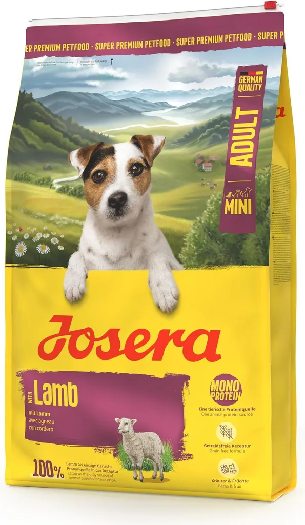 Croquettes Agneau Sans Maïs Josera Lamb Mini Adult pour Petites Races 10kg