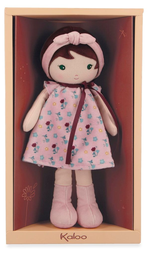 Kaloo Puppe - weiche Stoffpuppe Léonie 25 cm mit Blumenkleid