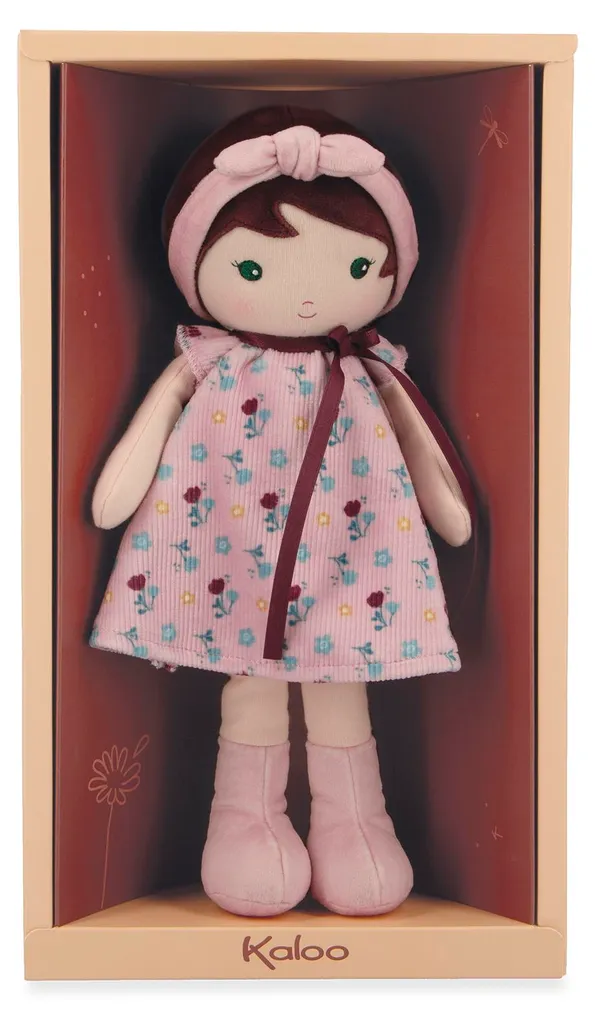 Poupée en tissu extra doux Léonie 25 cm : Douceur et robe fleurie Kaloo