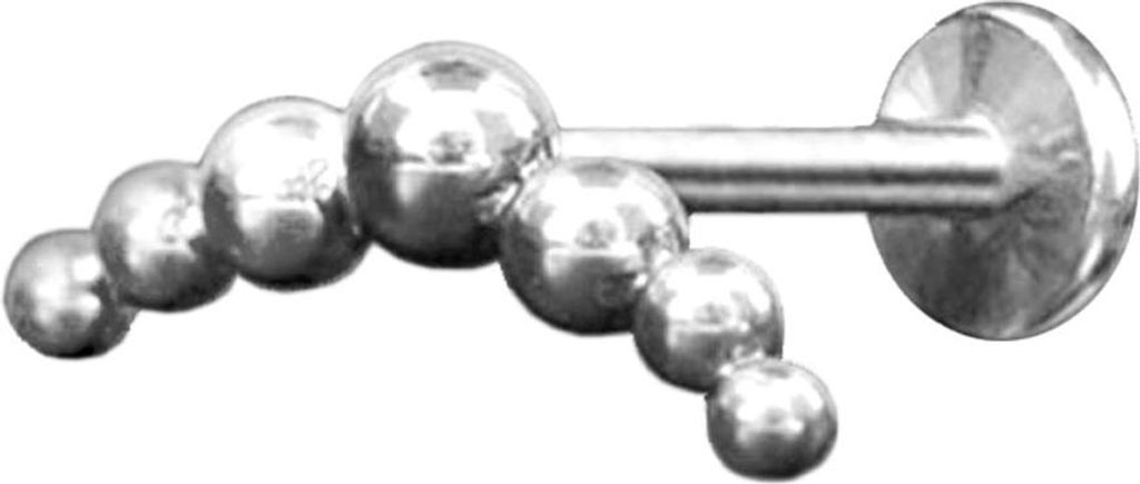 viva-adorno Helix Tragus Ohr Knorpel Cartilage Piercing Stecker Kugel Bogen Ohrstecker Z593, silber