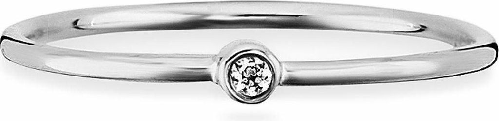 cai Ring 925/- Sterling Silber weiß 048 (15,3) Zirkonia weiß 360273653R
