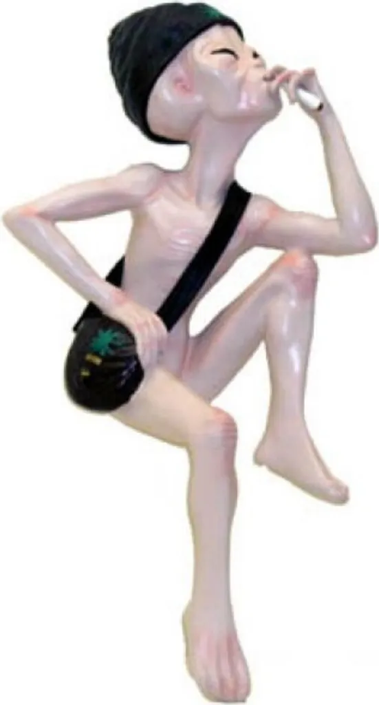 Alien décoratif 65cm pour terrasse et jardin - Statuette Alien Funny