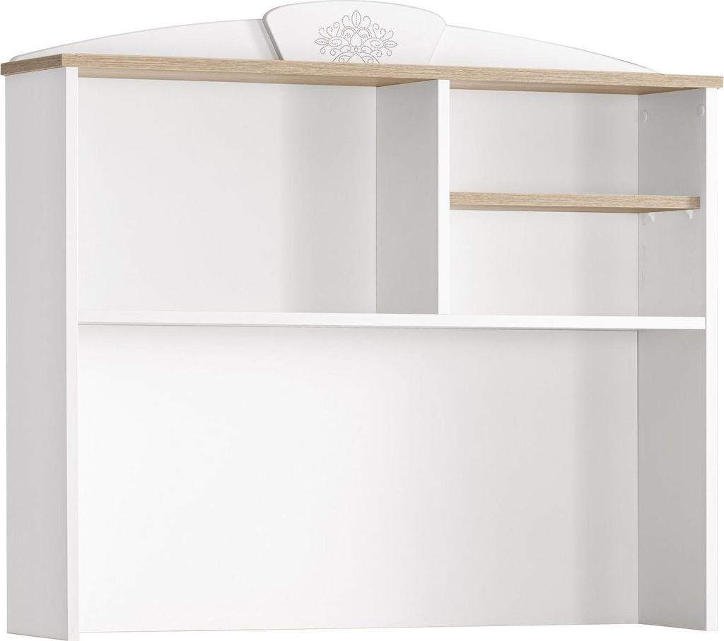 Schreibtischaufsatz Freya in Weiß/Holzoptik
