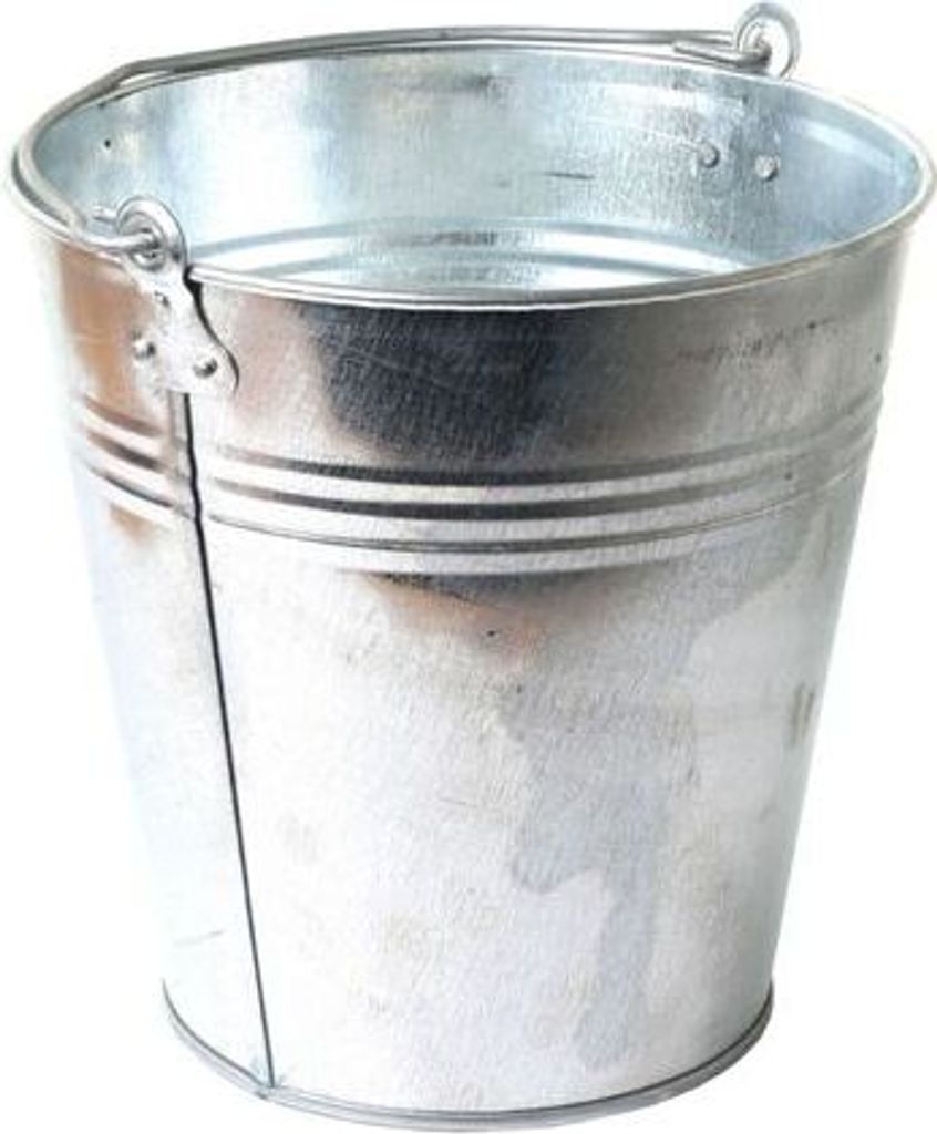 CZ obal květ., vědro d12 x11cm, pozink.plech