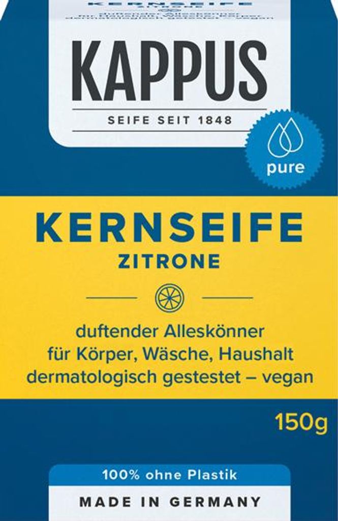 Kappus Kernseife Zitrone (150g) Produktbild 