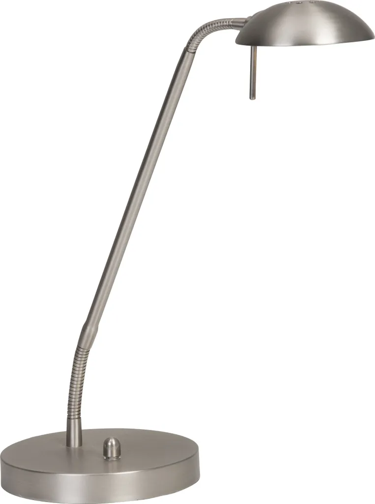 Mexlite Biron 7502ST: Lampada da Comodino LED in Acciaio e Vetro
