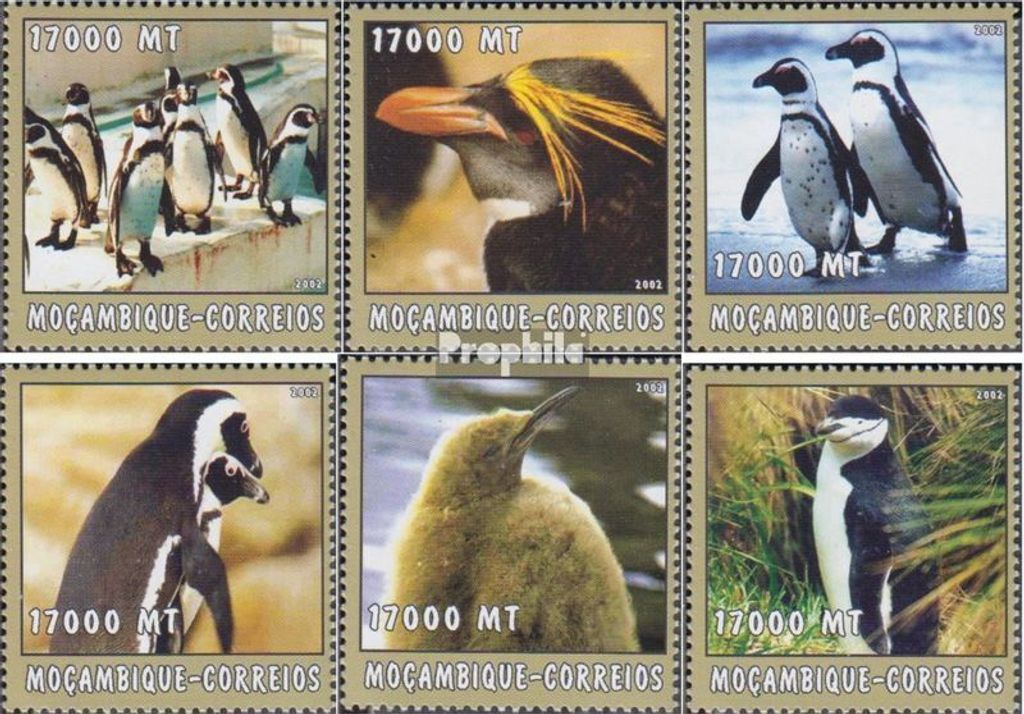 Briefmarken Mosambik 2002 Mi 2668-2673 postfrisch Welt des Meeres