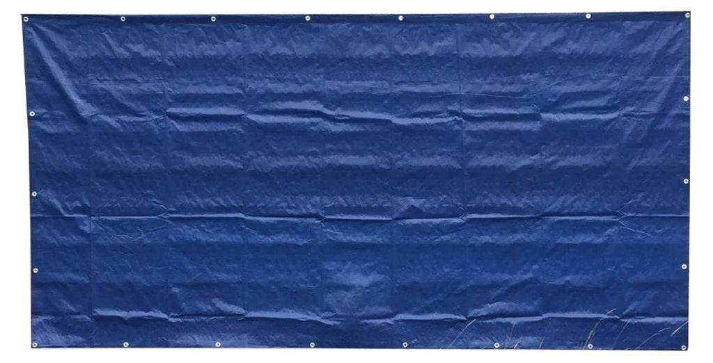 Bauzaunplane 1,76m x 3,41m Sichtschutzplane Zaunblende Produktbild 