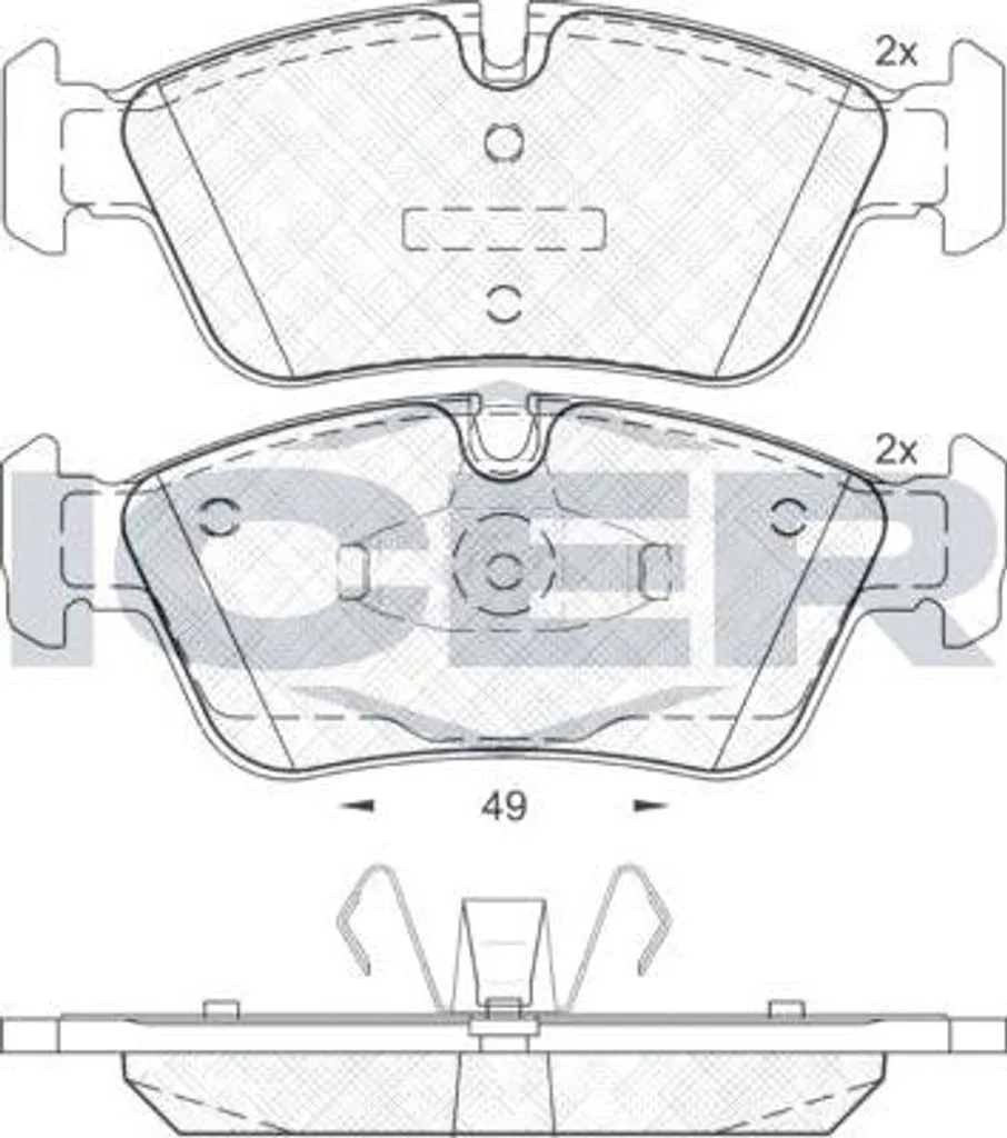 Plaquettes de frein ICER 181698 : Stopper les bruits de frein BMW E46
