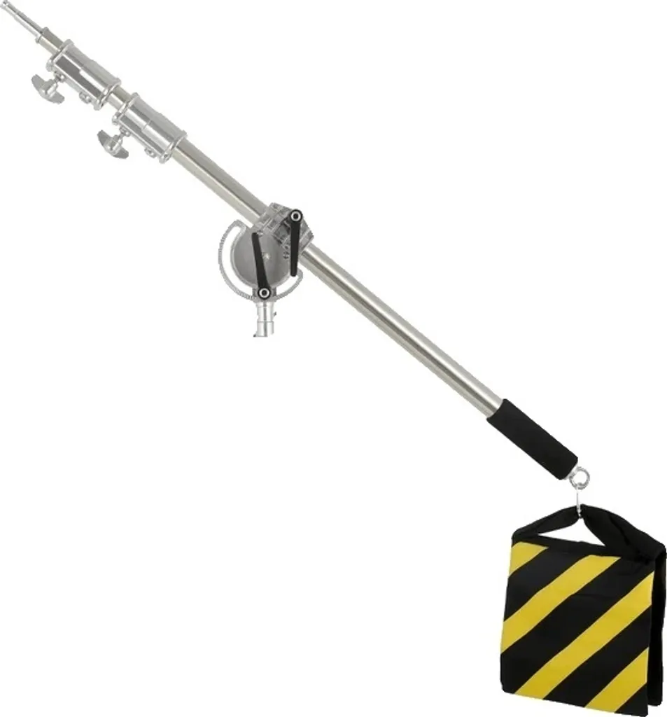 Pied de lumière inox KR Boom Arm avec bras en croix télescopique
