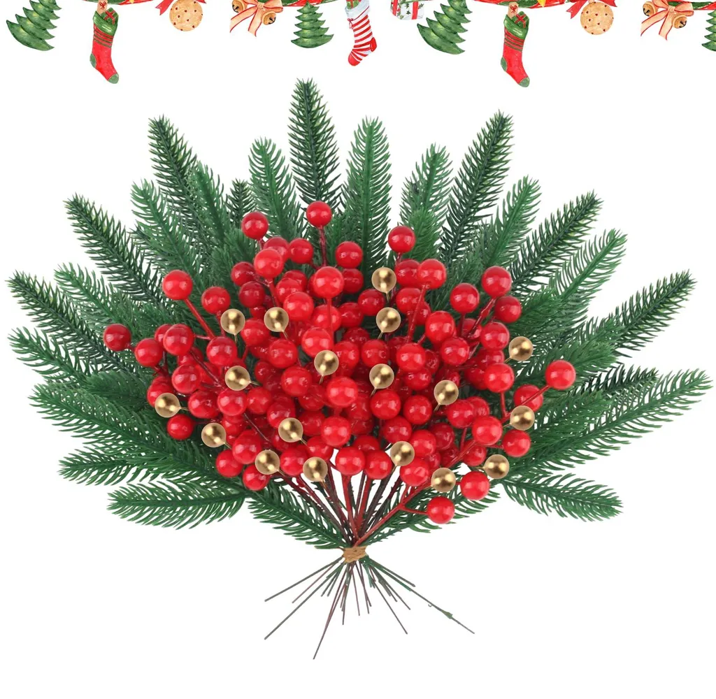Branches de Pin Artificielles Aspect Réel pour Couronnes de l'Avent DIY