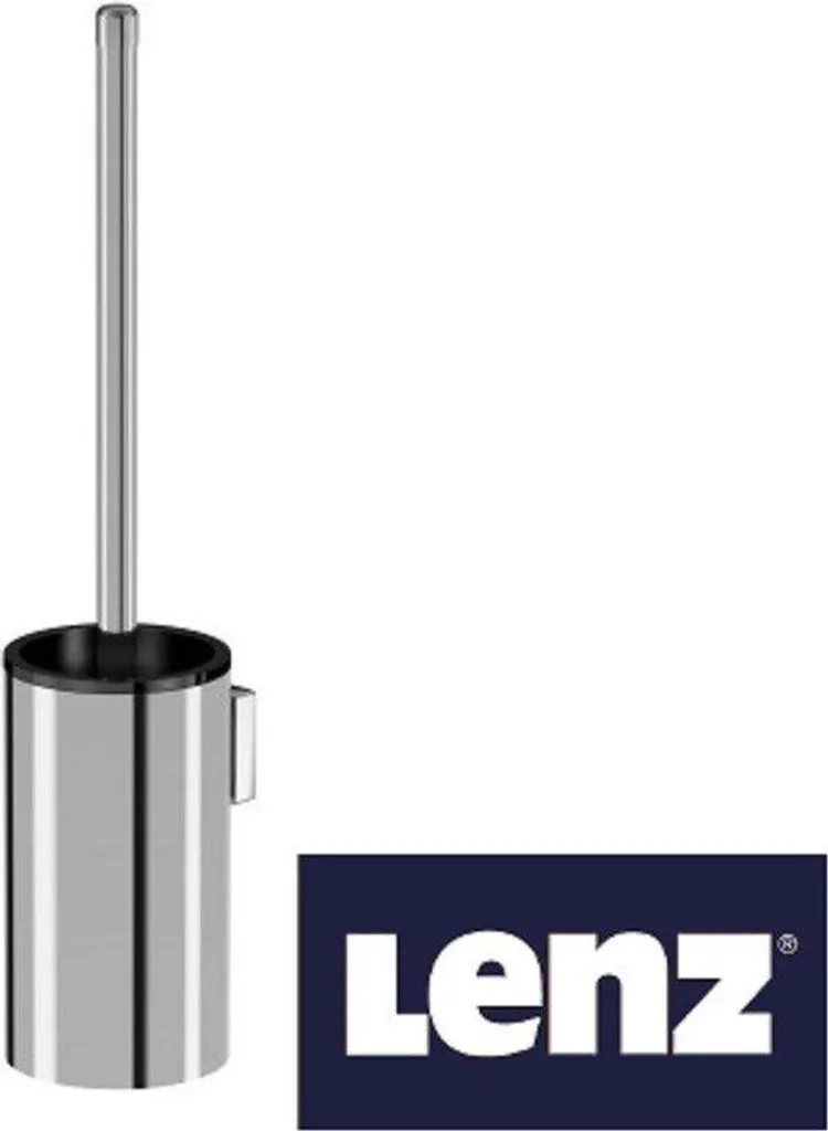 Brosse de toilettes avec support chromé Lenz Rain pour salle de bains