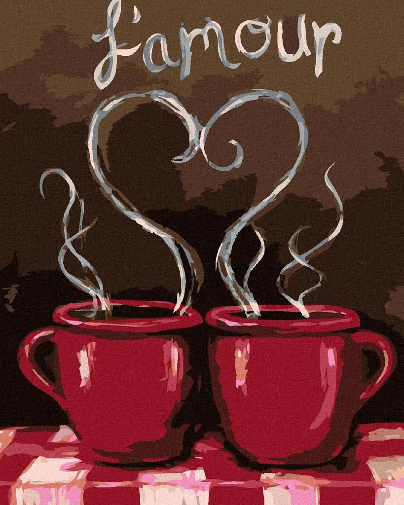 Quadro Fai-da-te Zuty Diamond Painting Caffè alla Francese 40x50
