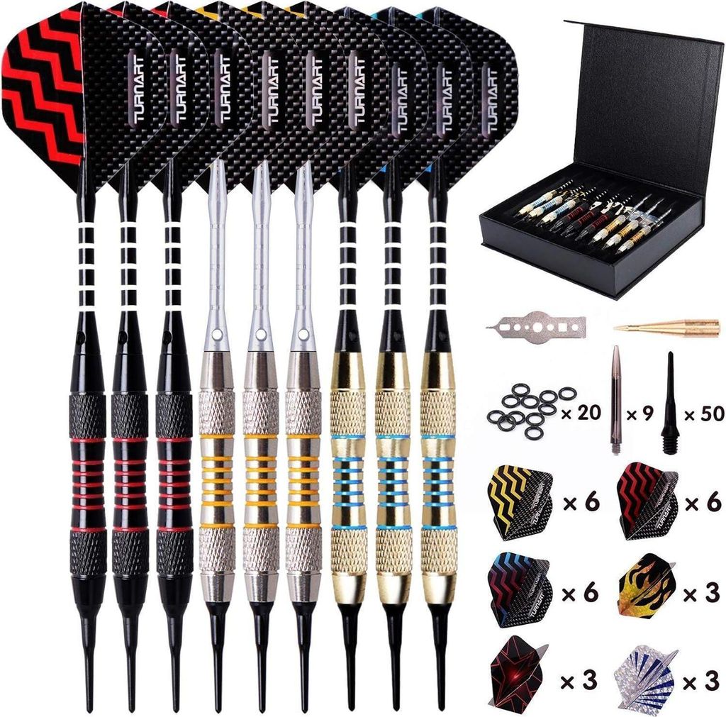 Fléchettes Turnart pointe plastique 18g 9 pièces Image du produit 