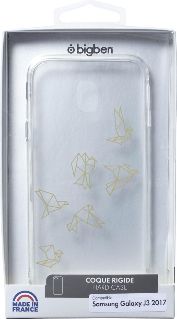 BigBen Connected, Hülle für Samsung Galaxy J3 2017 Halbsteifes Origami, Transparent