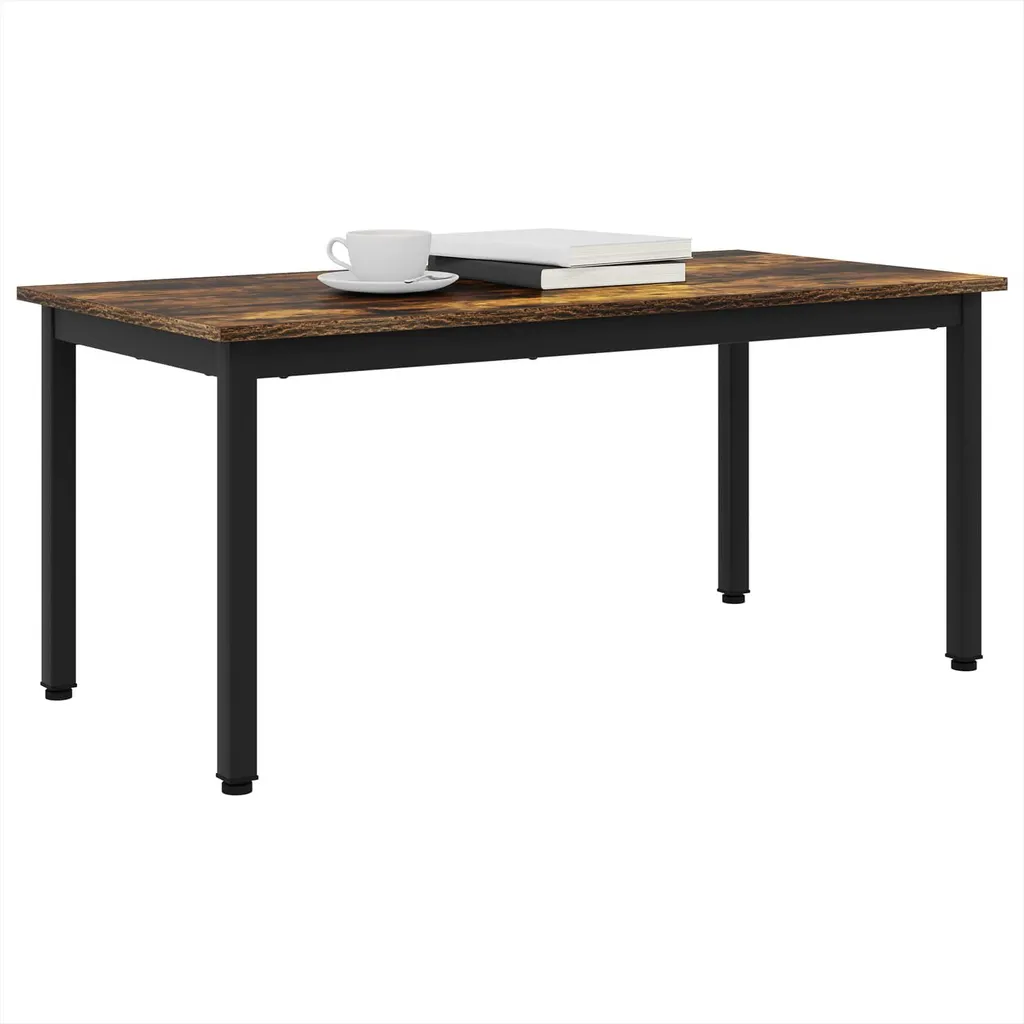 Tavolino Salotto SYFAX Quercia Fumosa 100x50 - Eleganza Industrial