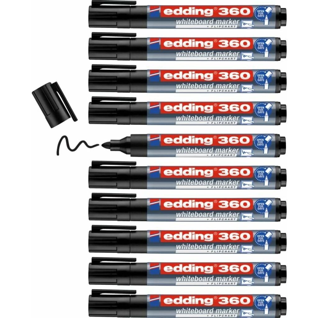 edding 4-360001, set van 10 whiteboardmarkeerders, kleur: Productafbeelding 