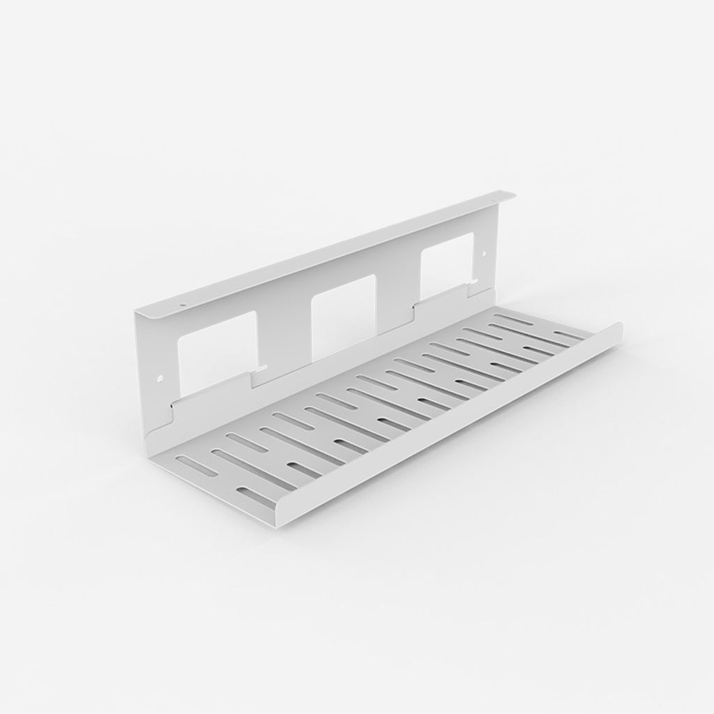 FLEXISPOT Kabelkanal Schreibtisch Kabelmanagement cmp051 Kabelwanne Flexibles und platzsparendes Kabelmanagement (White)
