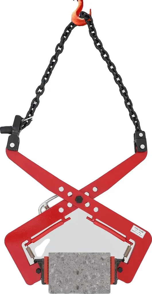 Pince de levage pour bordures béton et dalles 350kg ouverture 51 cm