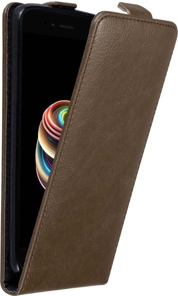 Cadorabo Hülle für Xiaomi Mi A1 / Mi 5X Schutz Hülle in Braun Flip Etui Handyhülle Case Cover