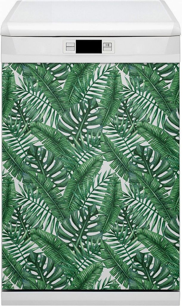 Abwaschbar 45x80 cm Geschirrspüle Magnetmatte Küche Dekorative - Monstera Blatt