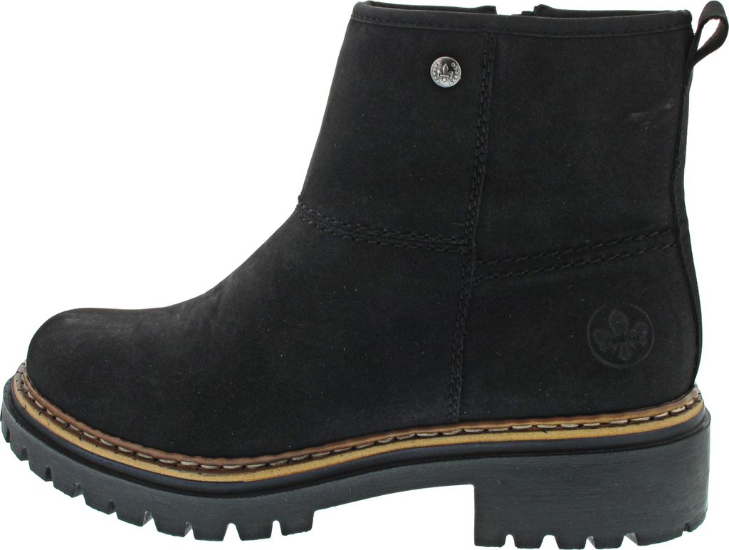 Rieker Damen Stiefelette Reißverschluss Warmfutter Ziernaht Produktbild 