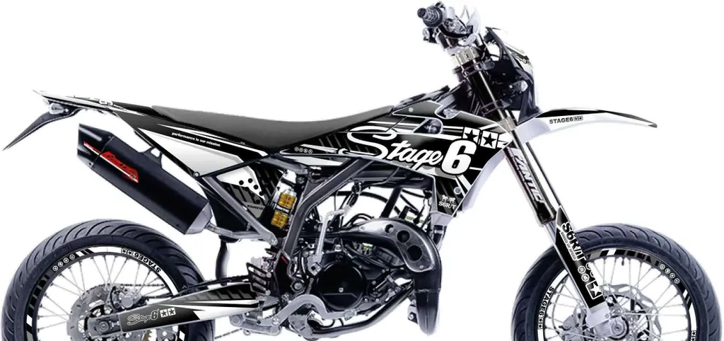 Rénover vos Carénages de Fantic XM 50 (17-22) : Kit Déco Stage6 White Pro