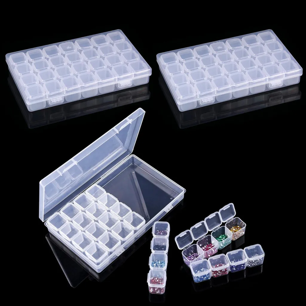 Boîte de rangement anti-mélange pour trier perles et petits diamants