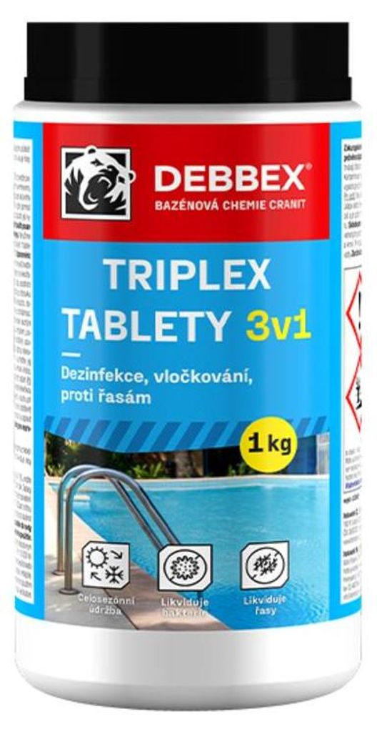 Triplex tablety 3v1 - dezinfekce, proti řasám a vločkování Obrázek produktu 