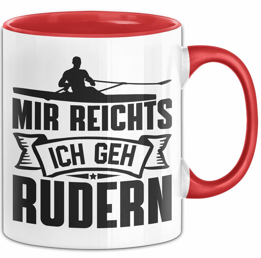 Mir Reichts Ich Geh Rudern Tasse Geschenk Für Ruderer Kaffee-Becher (Rot)
